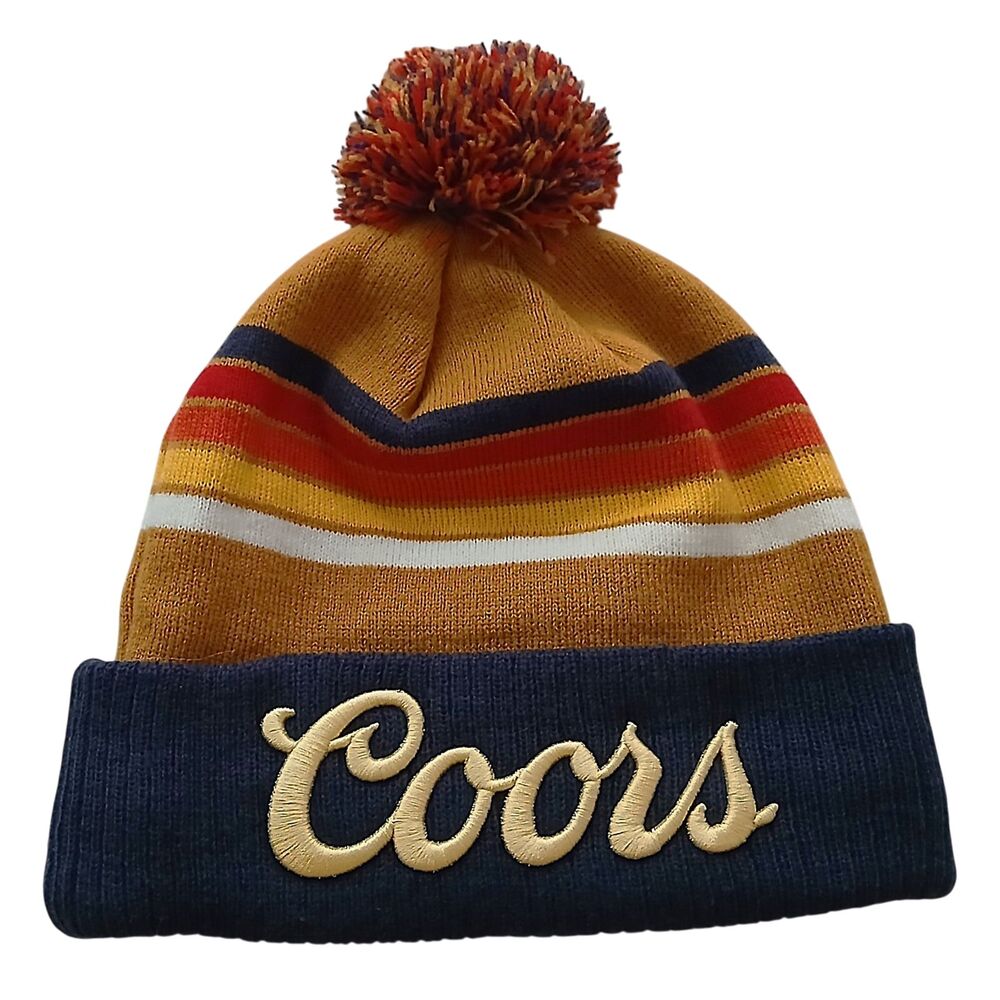YoColorado Coors Banquet Beer Pom Beanie One-Size Limited Edition Winter Hat